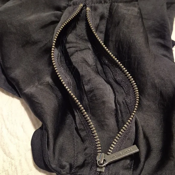 Michael Michael Kors 2X blouse black sleeveless matching fabric belt. VGUC - Picture 8 of 8